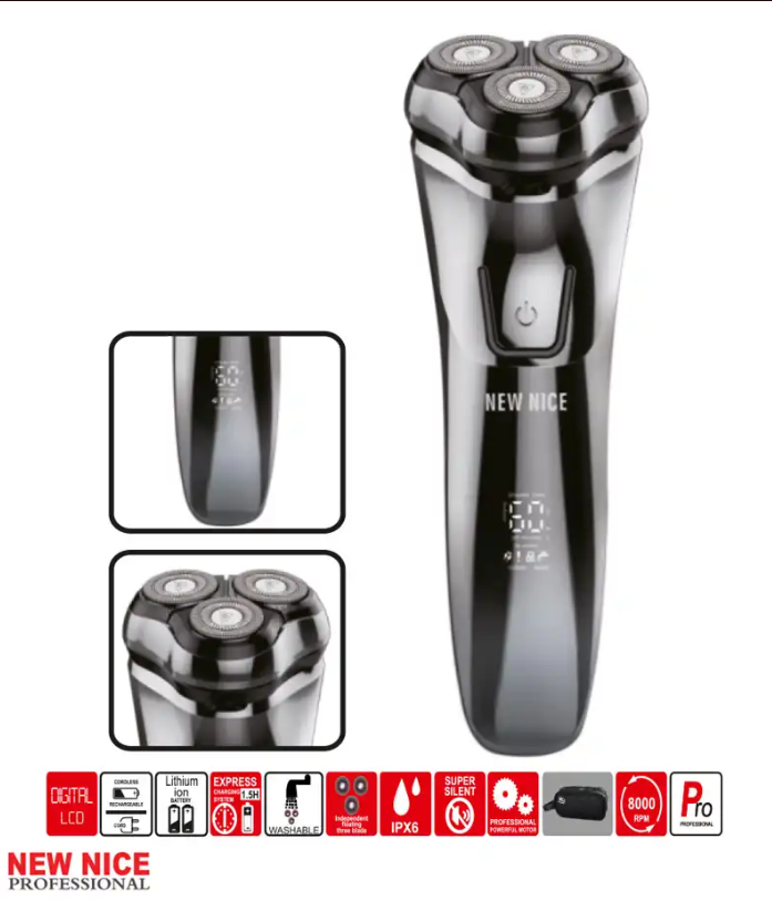 ماشین ریش تراش سه تیغ ( IPX6 ) مدل NW-840