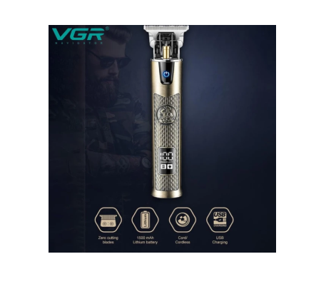 ماشین اصلاح وی جی آر مدل V-983 با تیغه استیل ضد زنگ و فناوری صفر زدن